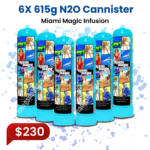 Miami Magic Infusions 615g N2O Cannister (6 Bottles)