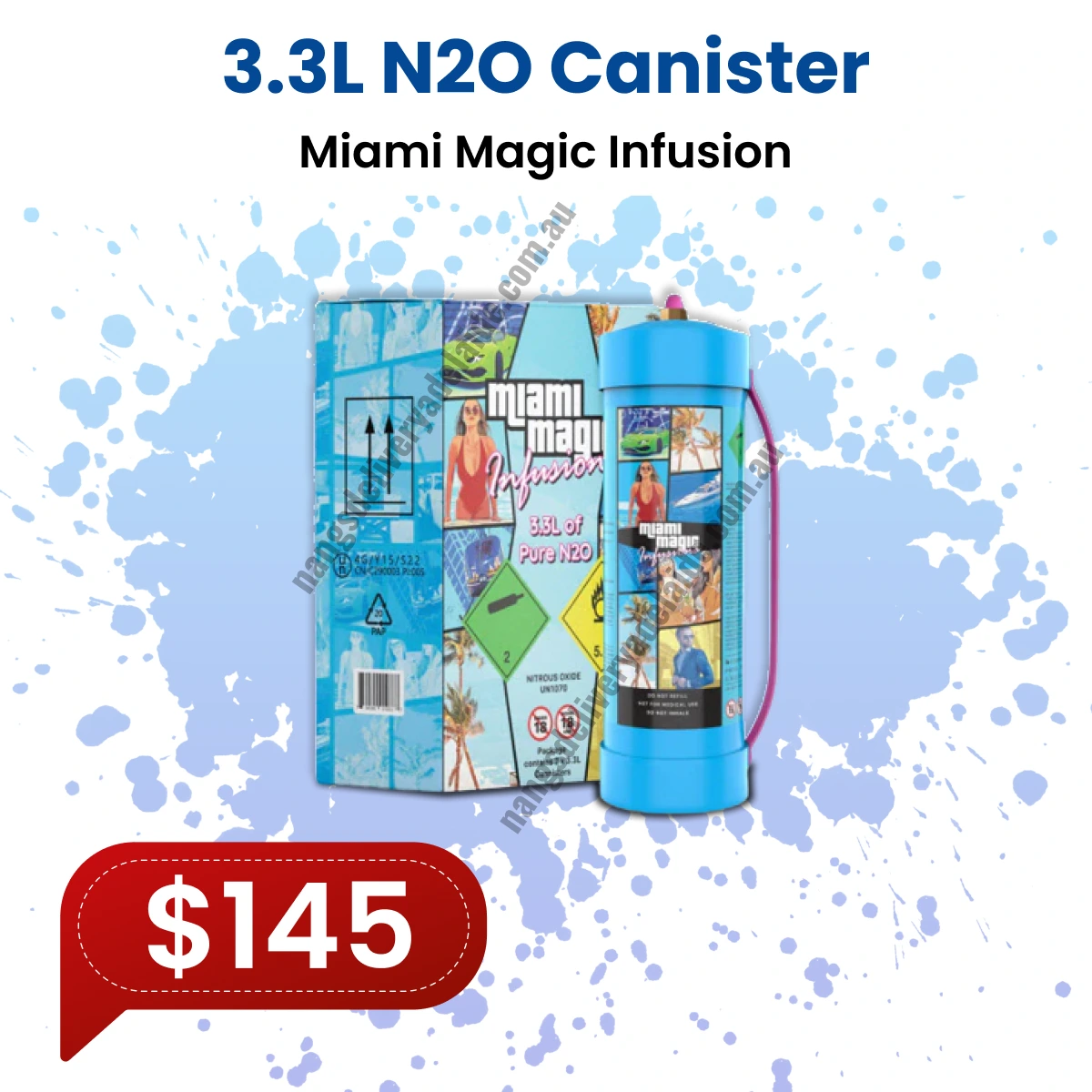 Miami Magic Infusions 2048g 3.3L N2O Canister