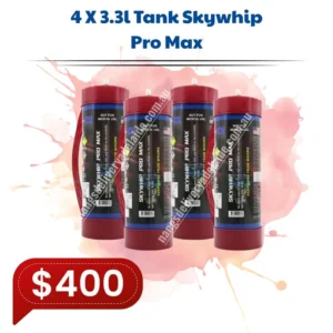4 x  Skywhip Pro Max 3.3L N2O Tank