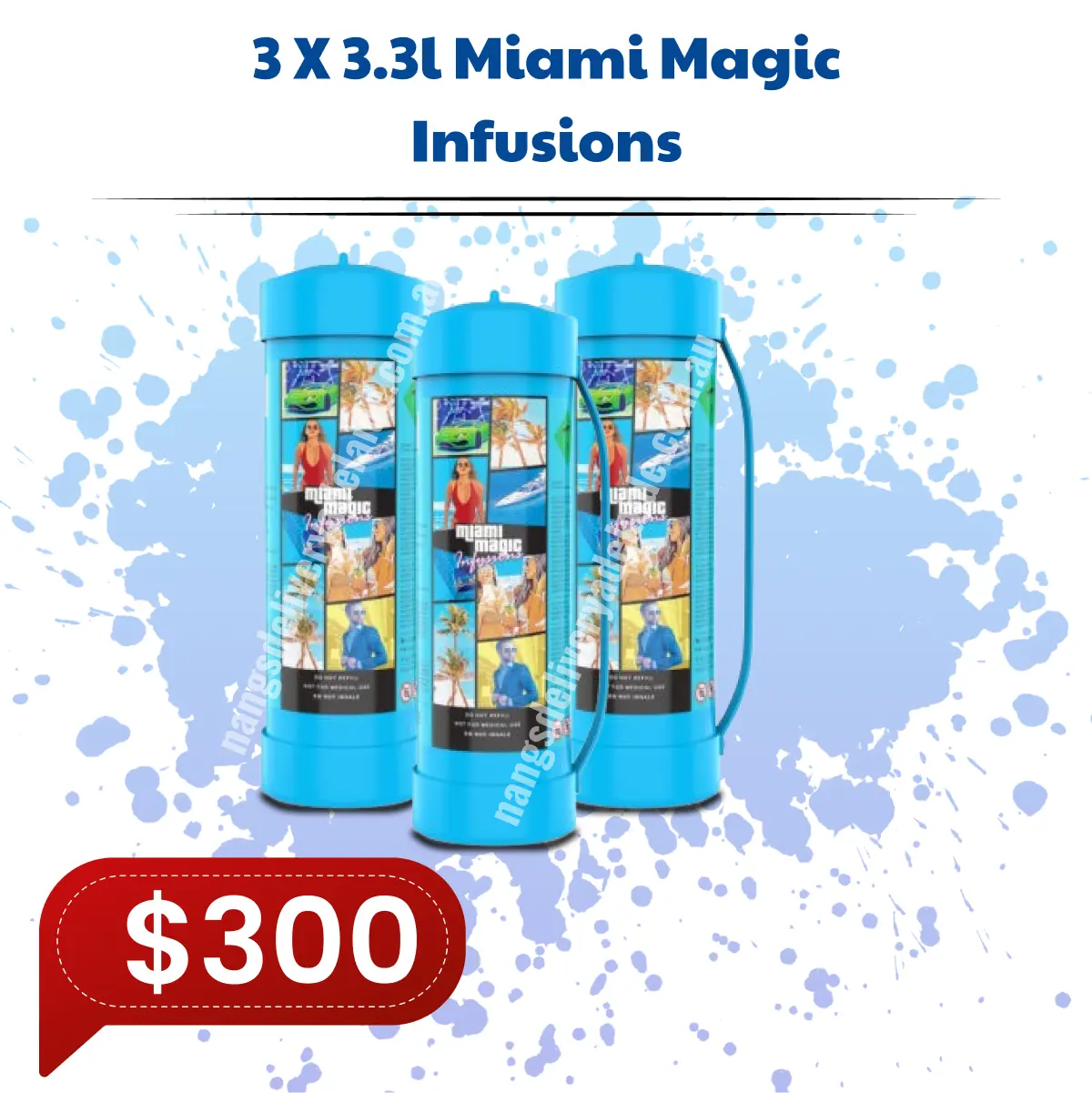 Miami Magic Infusions 3 x N2O Cylinders 3.3L