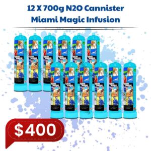 Miami Magic Infusions 700g N2O Cannister (12 Bottles)