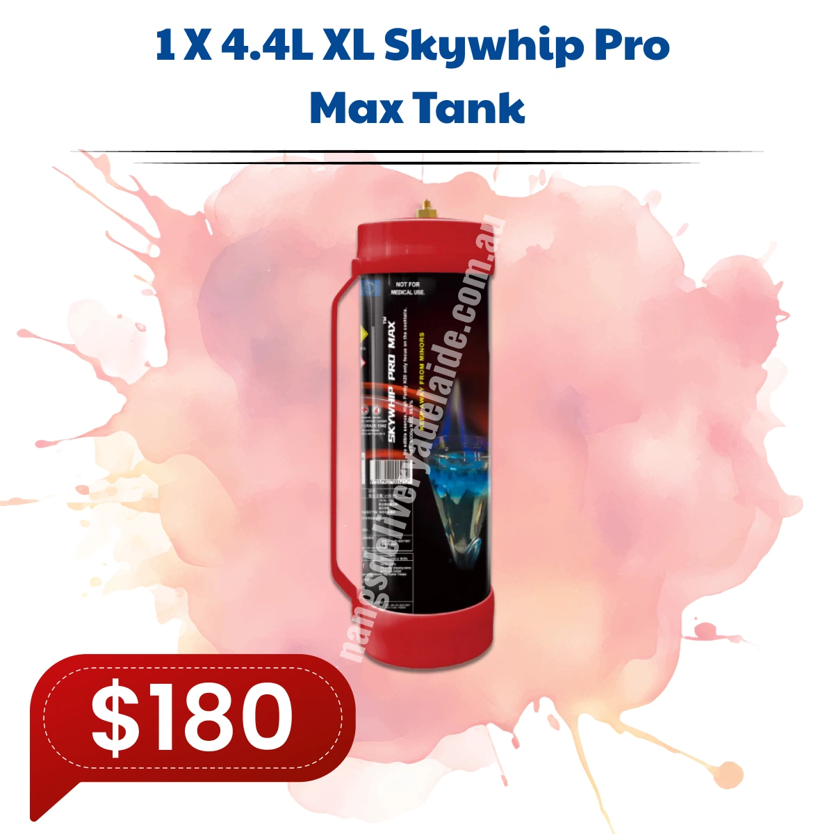 Skywhip Pro Max 4.4L N2O Tank